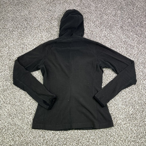 The North Face TKA 100 Full Zip Hooded Fleece Black Jacket Women's Small - Picture 7 of 10